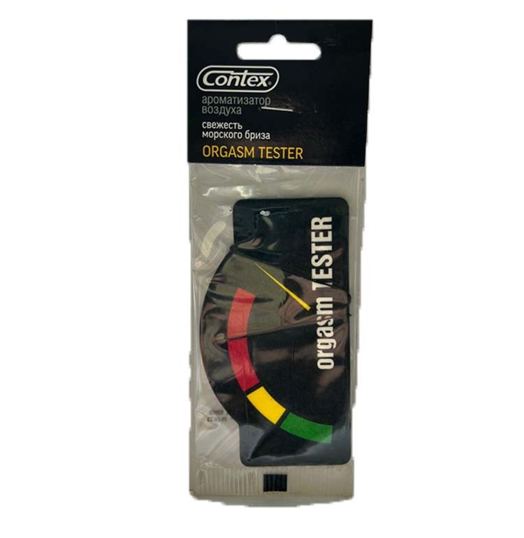 Ароматизатор  CONTEX  Orgasm Tester Морская свежесть пропитанный подвесной Россия 7гр