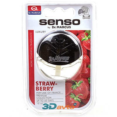 Ароматизатор  DR. MARCUS Senso Strawberry Клубника гелевый универсальный Польша 10мл