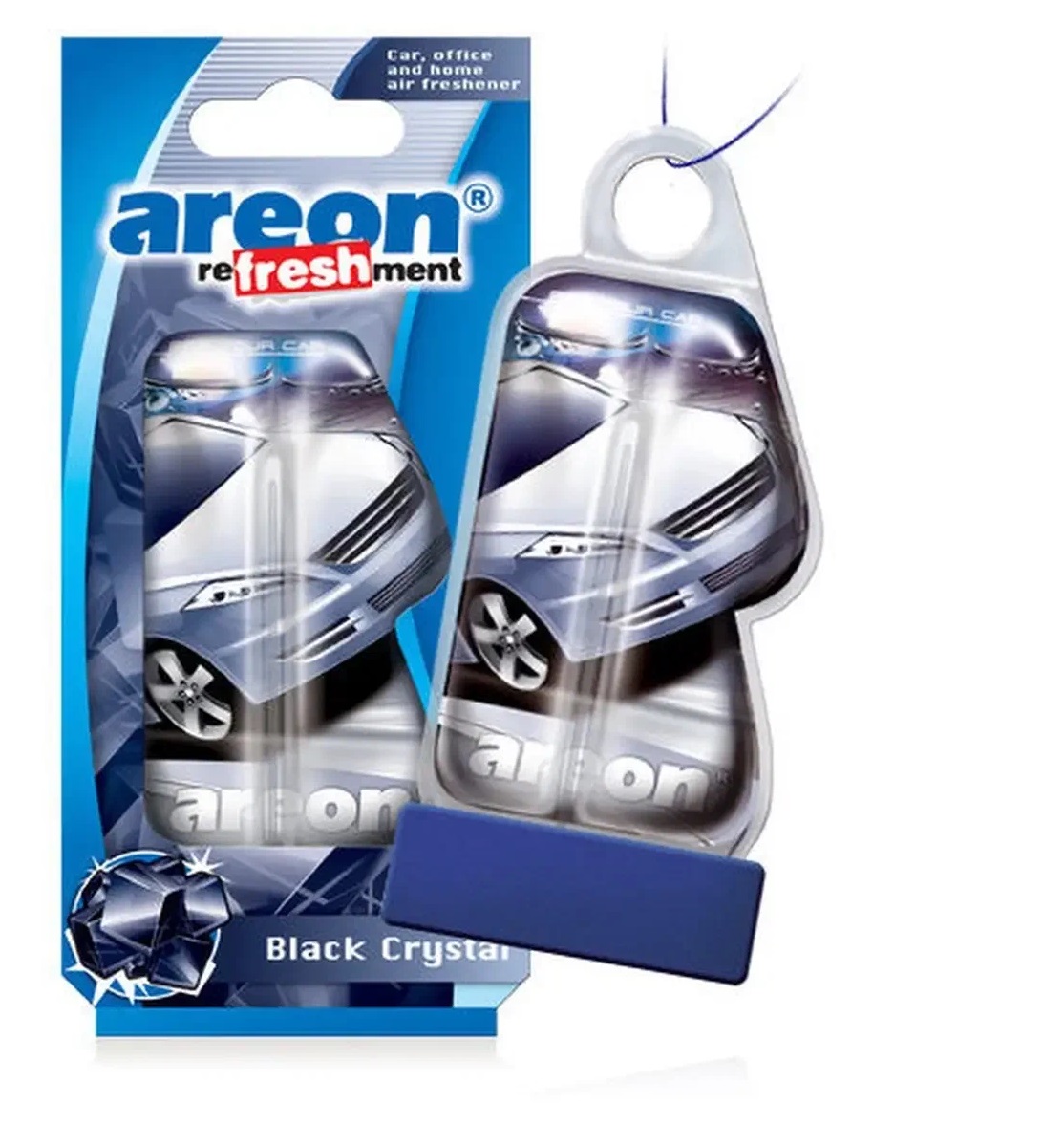 Ароматизатор подвесной гелевый AREON Гель Black Crystal (LC08)